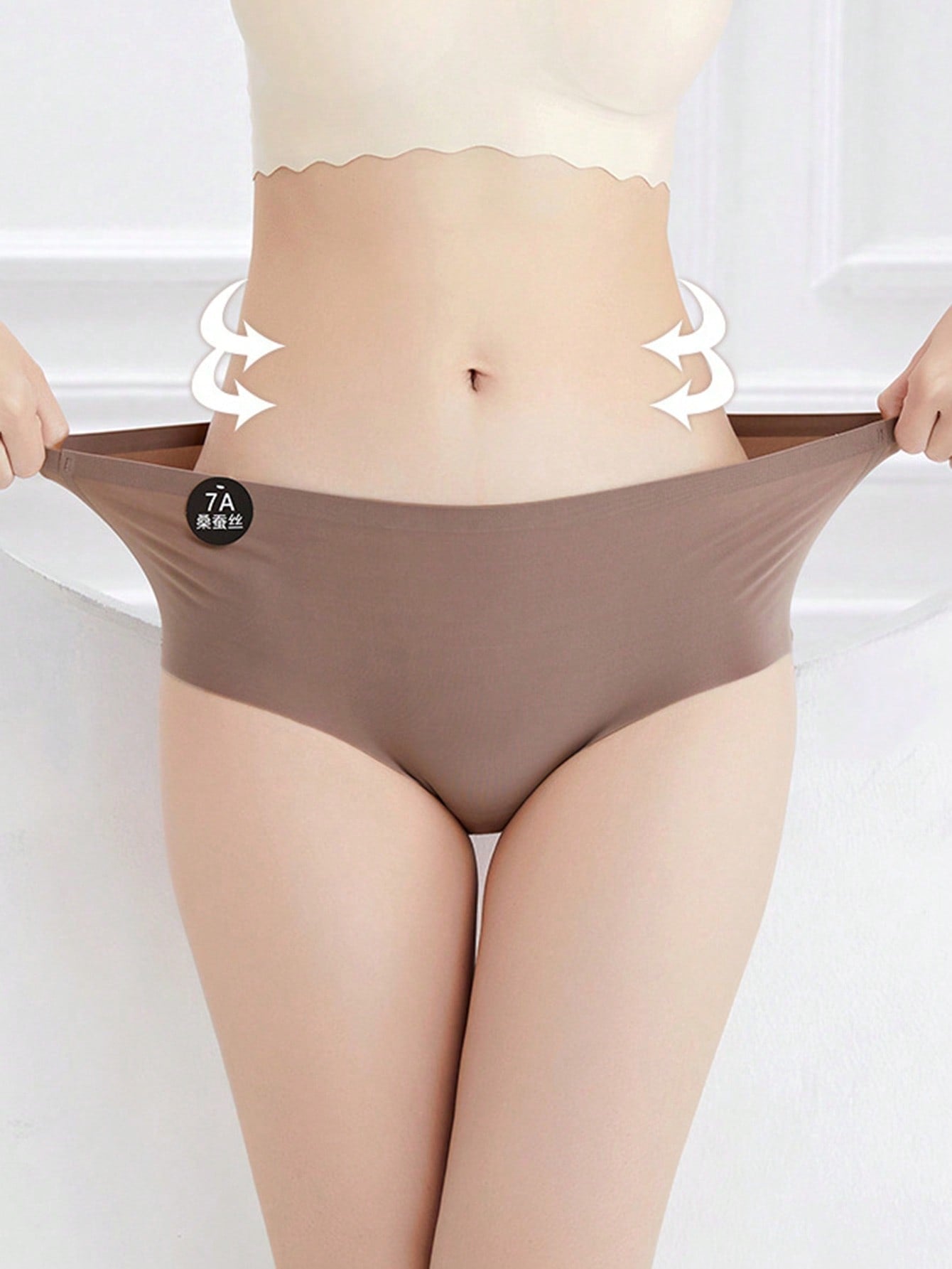 6PCS Seamless Comfortable Briefs, Solid Color Seamless Sexy Panties Lingerie Multicolor