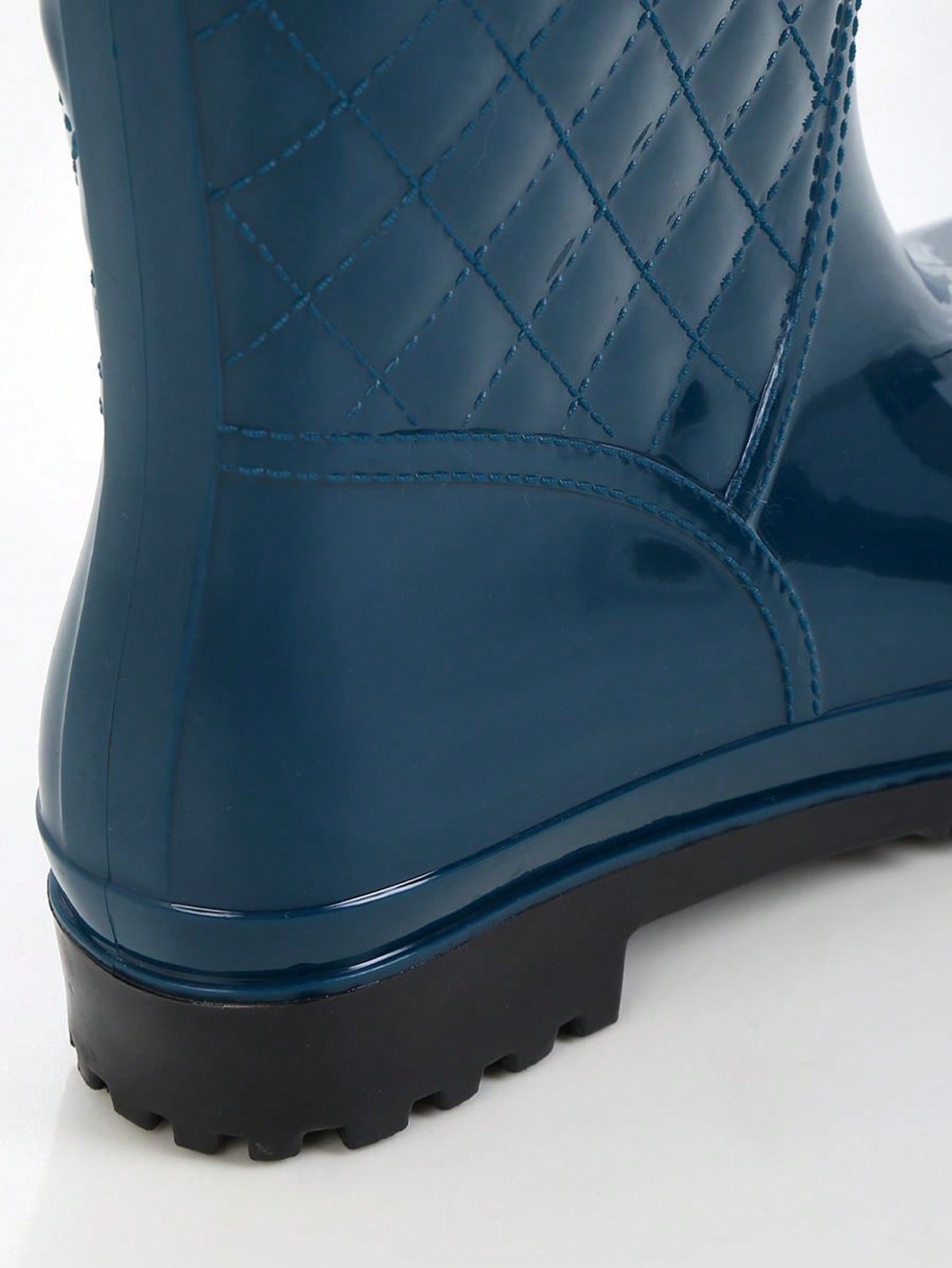 Fashionable Waterproof Reflective Rain Boots, Ankle Length, Fashion Match Mini Skirt Anti-Slip Outdoor Work Shoes For Women Dark Green