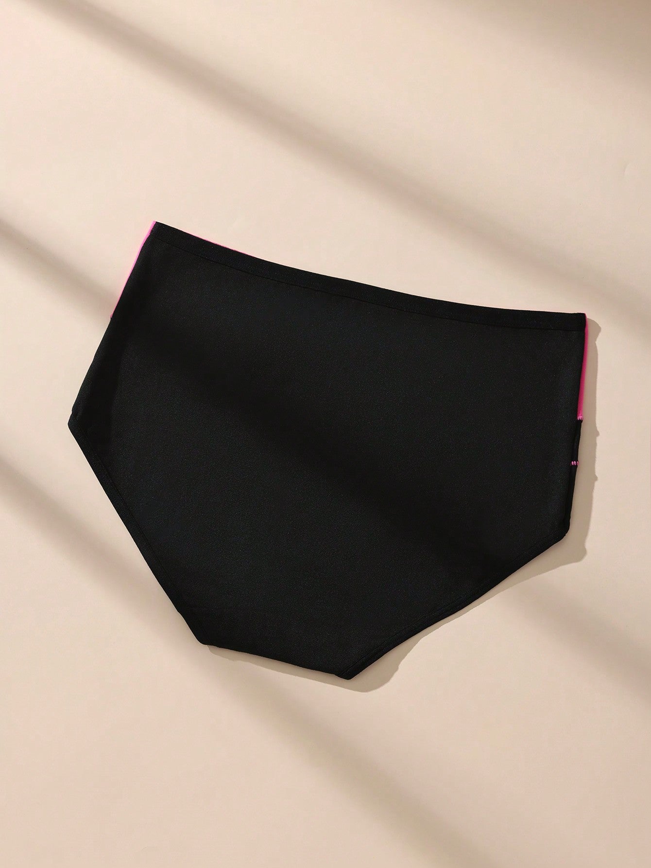 7pcs/Pack Comfortable & Soft High Waist Colorblock Brief Lingerie Multicolor