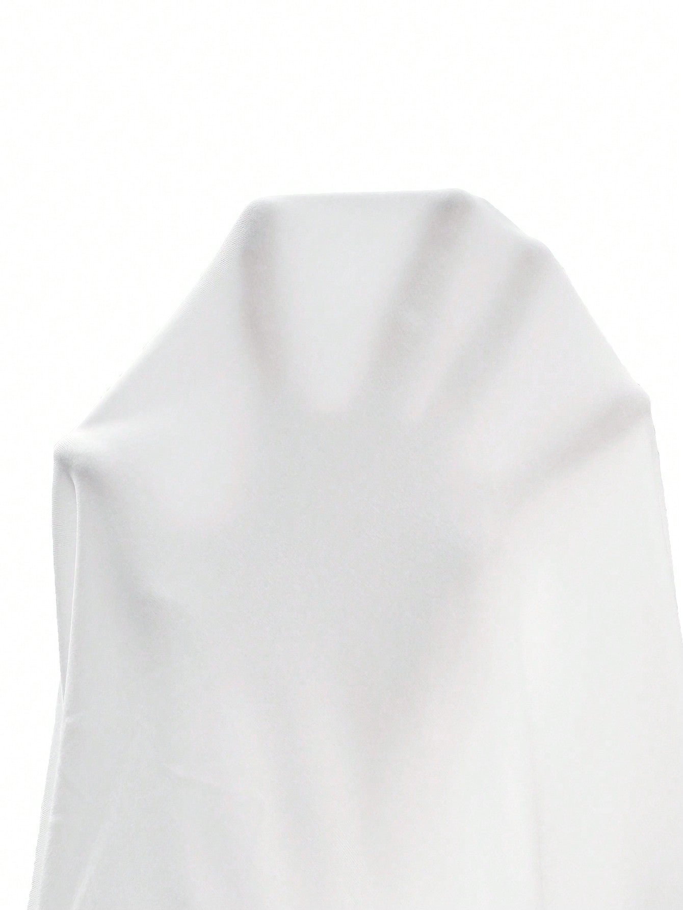 Manfinity Homme Men's Solid Color Round Neck Short Sleeve T-Shirt White